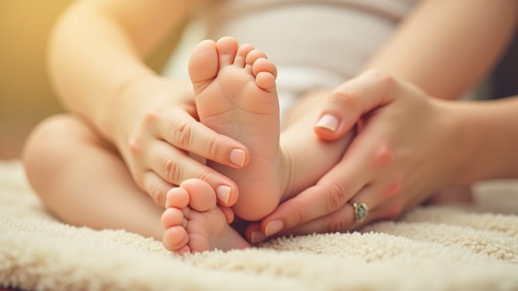 Gentle massage for babies