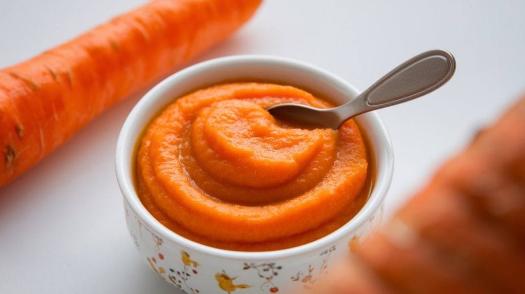 homemade baby food recipes - Simple Carrot Puree